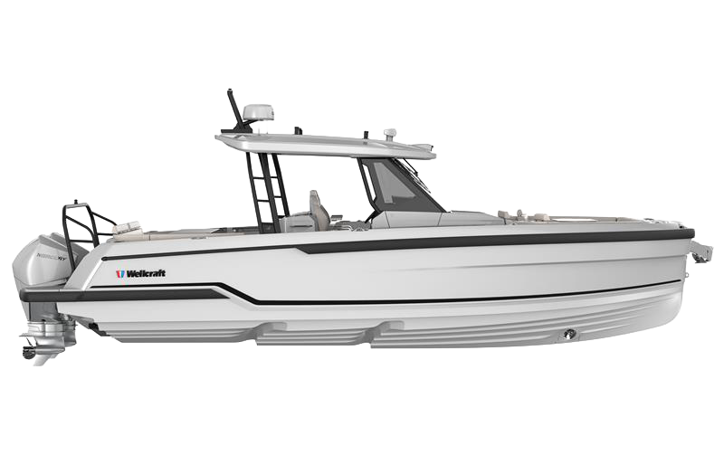 Wellcraft 33 T-Top — side profile