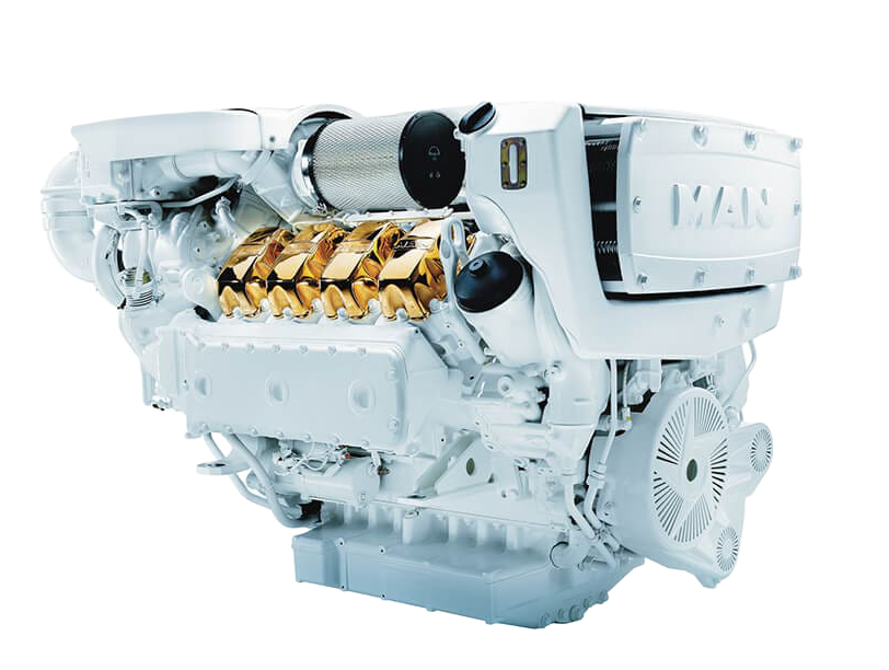 2 × MAN V8 — 1,200 HP each (maximum power)