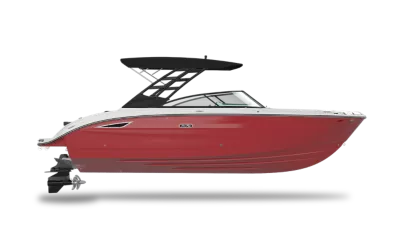 Sea Ray SDX 250 OB Base Profile - Red HT side render