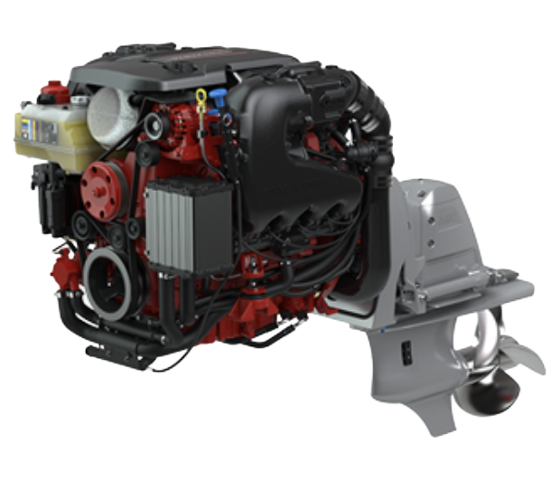 Twin Volvo Penta V8-350 — DPS-D sterndrive (standard)