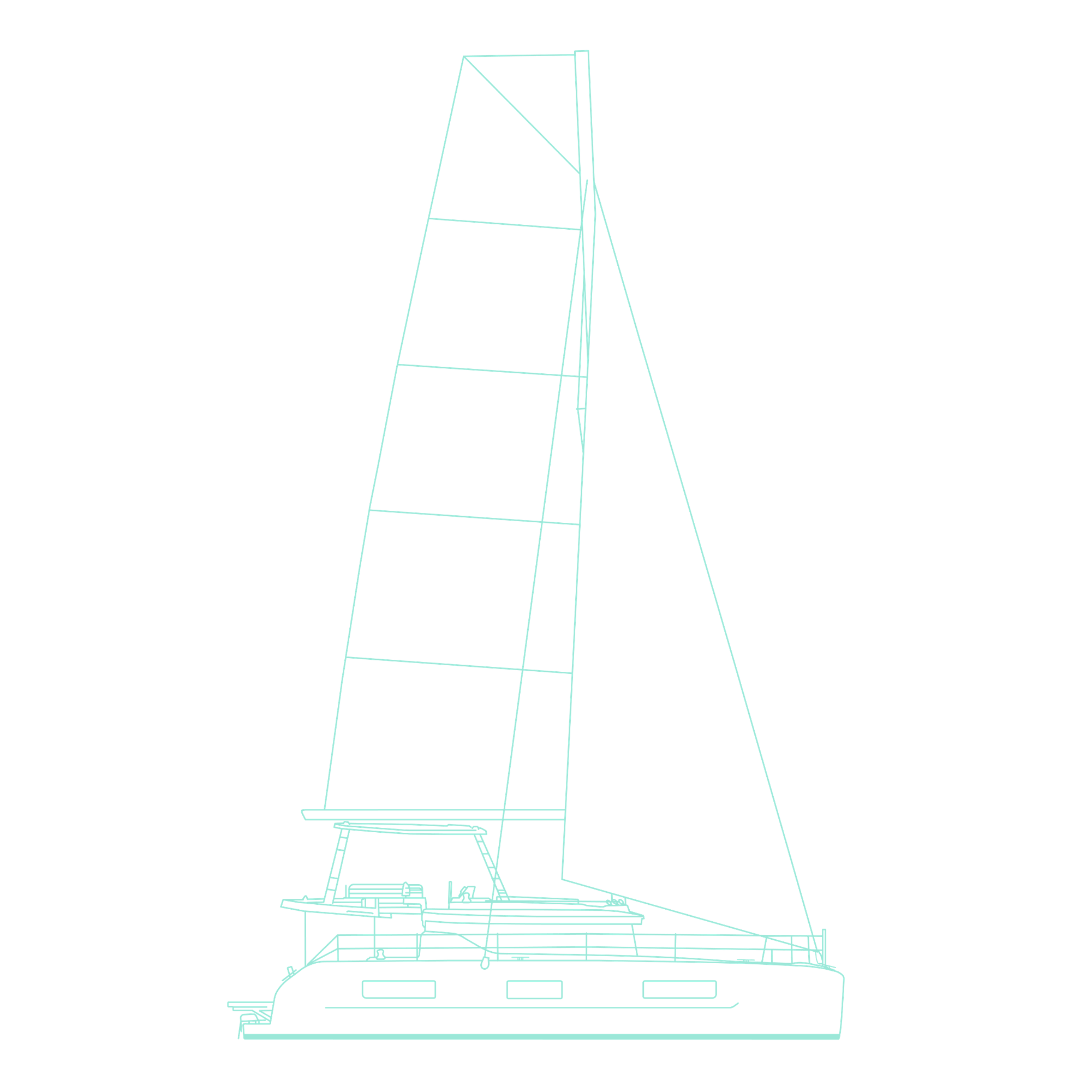 Lagoon 47 Lagoon 47 — profile side render