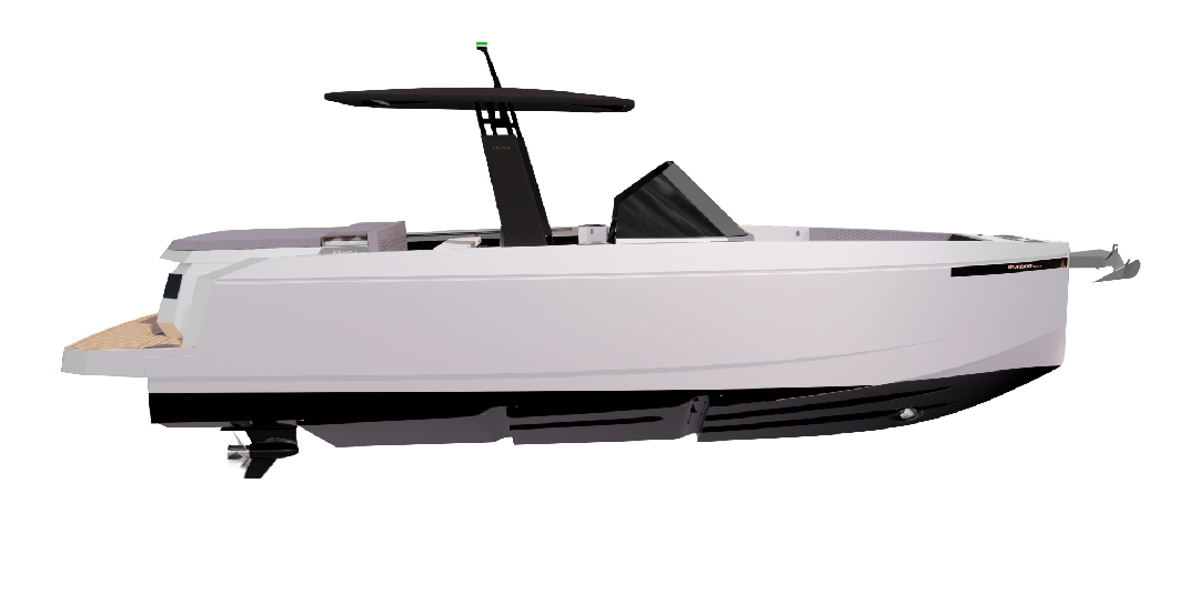 De Antonio Yachts D29 Soft-top side render