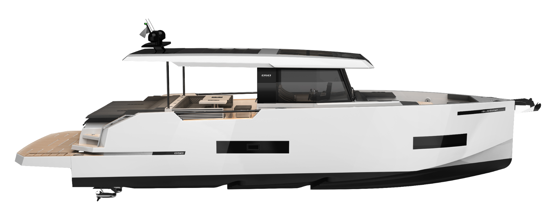 De Antonio Yachts D50 Coupé D50 COUPE side render